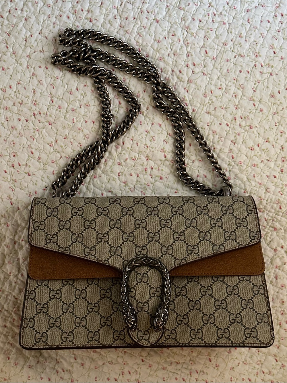 Suede and Canvas Bag